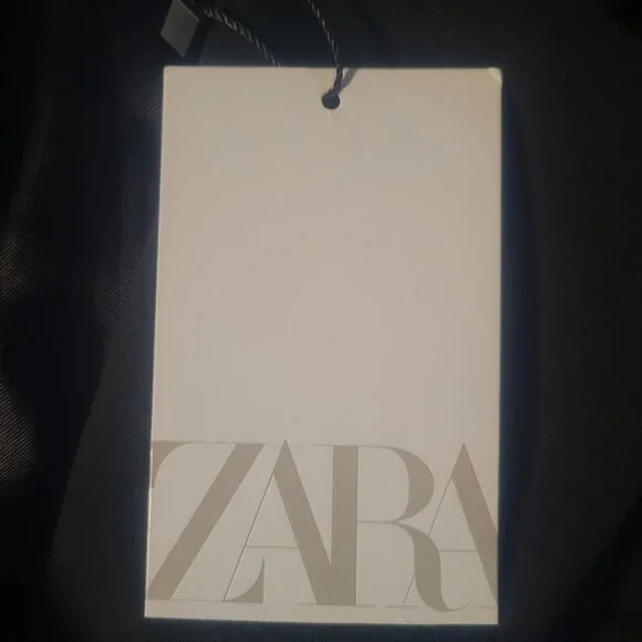 NWT! Zara Shoulder Pad Blazer - Black Tailor Fit - Women's Size M - Picture 13 of 16
